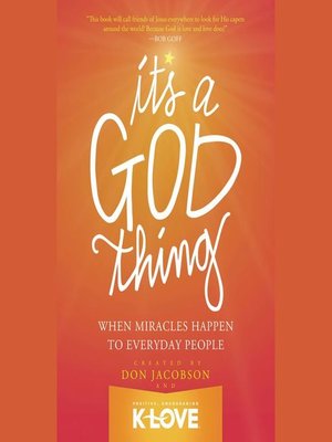 cover image of It's a God Thing